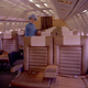 Photo of first class seats on a Braniff Airways 727 flight in the mid 1970s (Braniff Airways Foundation, Braniff Flying Colors Collection, Dallas, Texas)